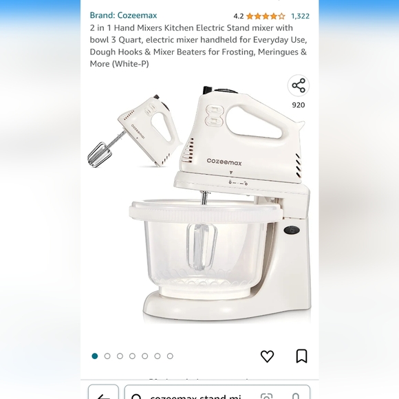 COZEEMAX STAND MIXER - Picture 4 of 4